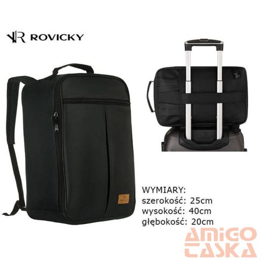 Peterson Hátizsák Ptn R-Bp01-6665 Black - 40 X 25 X 20 Cm