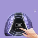 Nagy Teljesítményű, 280 W-Os Gél Uv Led-Es Körömlámpa - Fekete-Lila