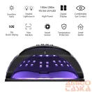 Nagy Teljesítményű, 280 W-Os Gél Uv Led-Es Körömlámpa - Fekete-Lila