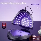 Nagy Teljesítményű, 280 W-Os Gél Uv Led-Es Körömlámpa - Fekete-Lila