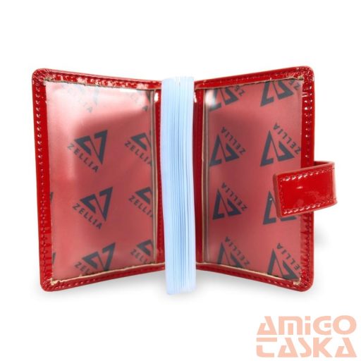 Zellia Női Kártyatartó Hz-128 K892 - 2166 -Aurora Red - Piros Lakk