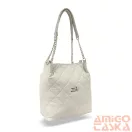 Zellia Női Válltáska 25025 Beige Matt - Steppelt -