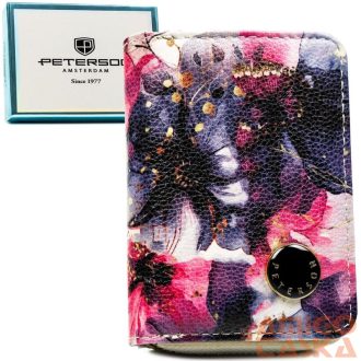   Peterson Női Pénztárca - Echo És Természetes Bőr Ptn Px33-Pf2-4962 Blue