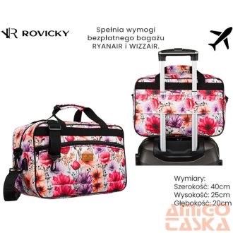   Rovicky Utazótáska - Kézipoggyász - Mintás - R-Tl15608-8831 11 - 40 X 25 X 20 Cm