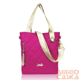   Zellia Női Válltáska 22183 Magenta Matt - Steppelt - Arany K.