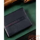 Férfi Bőr Pénztárca R-N992-Gat-8953 Navy+Red