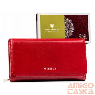   Peterson Női Bőr Pénztárcaptn 421077-Sgn-7747 Red - Piros