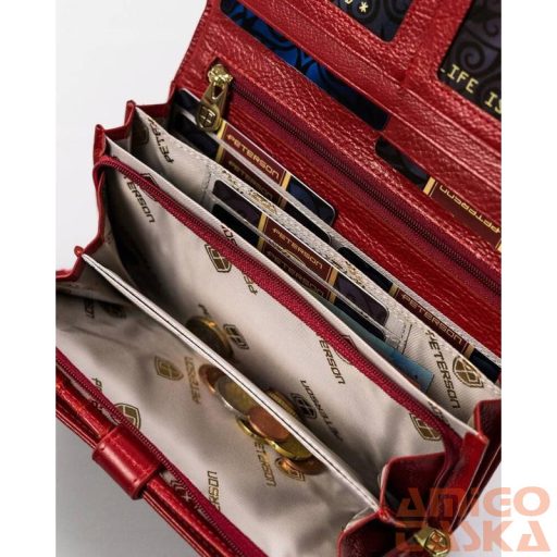 Peterson Női Bőr Pénztárcaptn 421077-Sgn-7747 Red - Piros