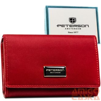   Peterson Női Pénztárca - Echo És Természetes Bőr Ptn Ps112-Hnl-2937 Red