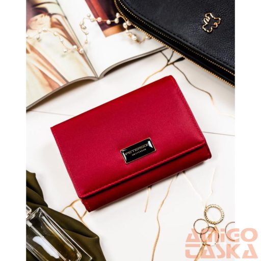 Peterson Női Pénztárca - Echo És Természetes Bőr Ptn Ps112-Hnl-2937 Red