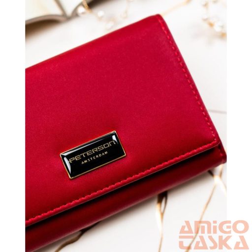Peterson Női Pénztárca - Echo És Természetes Bőr Ptn Ps112-Hnl-2937 Red