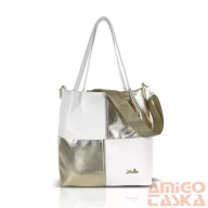 Zellia Női Válltáska Zlb449 Fehér-Arany - Bari -