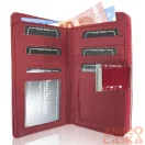 Jennifer Jones Női Bőr Pénztárca 5280-2 Piros - Közepes Méret