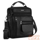 Rovicky Férfi Bőr Oldaltáska R-13217-1884 Black - Fekete