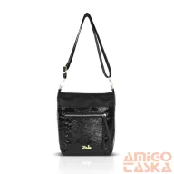 Zellia Női Oldaltáska Zlb429 Fekete - Lakk -