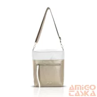 Zellia Női Oldaltáska Zlb429 Fehér-Arany - Brw -