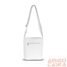 Zellia Női Oldaltáska Zlb431F Fehér-Arany - Virág Dísszel -