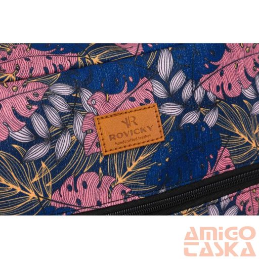 Rovicky Hátizsák | Kézipoggyász - Mintás - R-Pl-01-0446 S15 - 40 X 25 X 20 Cm - Csillámnos