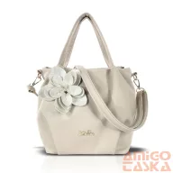   Zellia Női Válltáska Zlb324-F Beige-Pezsgő - Virág Dísszel -