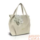 Zellia Női Válltáska Zlb324-F Beige-Pezsgő - Virág Dísszel -