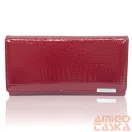 Jennifer Jones Női Bőr Pénztárca 5288-2 Piros Lakk - Nagy Méret