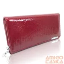 Jennifer Jones Női Bőr Pénztárca 5288-2 Piros Lakk - Nagy Méret