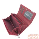 Jennifer Jones Női Bőr Pénztárca 5288-2 Piros Lakk - Nagy Méret