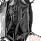 Zellia Női Válltáska - P3 - Fekete-Ezüst - Matt-Crystal-Lakk -