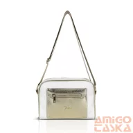 Zellia Női Oldaltáska Zlb303 Fehér-Arany - Bari -