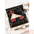 Peterson Női Bőr Pénztárca Lj-421431-0629 Black-Gold