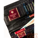 Peterson Női Bőr Pénztárca Lj-421431-0629 Black-Gold