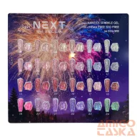 Next By Zellia - Luminous Sparkle Gel Szín Paletta