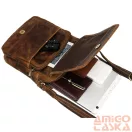 Peterson Férfi Bőr Oldaltáska Ptn 5031-Tmh-5863 Tan - Világos Barna