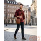 Peterson Férfi Bőr Oldaltáska Ptn M22-Cow-5027 Cognac