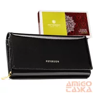   Peterson Női Bőr Pénztárca Ptn 42106-Pr-4908 Black - Fekete