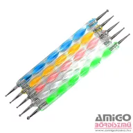 Pontozó Ecset Szett - 5 Db - Spirál - Qqs-210139