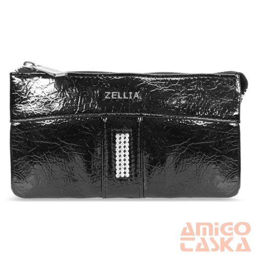 Zellia Női Pénztárca Hz-127 D266 - 4001 - Black - Fekete Lakk