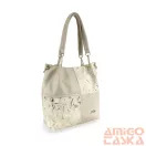Zellia Női Válltáska ZLB377 Beige-Arany - Leaf -