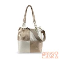 Zellia Női Válltáska ZLB377 Arany - Brw-Ch -