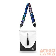   Zellia Női Oldaltáska 24034 - Next C. - Fekete-Fehér - Crown -