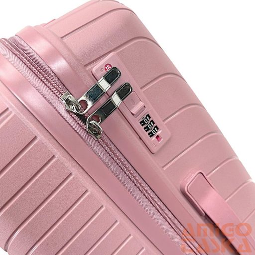Zellia Polipropilén Bőrönd 209 - Rosegold M Méret - 65 X 46 X 27 Cm