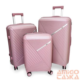Zellia Polipropilén Bőrönd 209 - Rosegold Szett