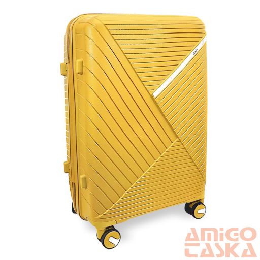 Zellia Polipropilén Bőrönd 209 - Sárga S Méret - 55 X 39 X 22 Cm Kézipoggyász