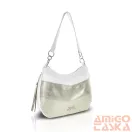 Zellia Női Válltáska 26058 Fehér-Beige-Arany