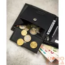 Peterson Férfi Bőr Pénztárca N992-P-Pdm-Bl 7597 Black - Fekte