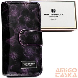   Peterson Női Bőr Pénztárca Ptn Ps116-Fds-1602 Purple - Lila