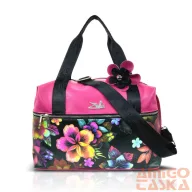 Zellia Női Sporttáska 24196 Pink - Virág Mintás -