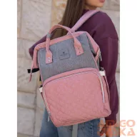   Peterson Női Hátizsák Ptn Mb3-6012 Gray-Pink - Szrke-Rózsaszín