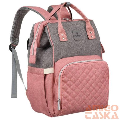 Peterson Női Hátizsák Ptn Mb3-6012 Gray-Pink - Szrke-Rózsaszín