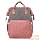 Peterson Női Hátizsák Ptn Mb3-6012 Gray-Pink - Szrke-Rózsaszín